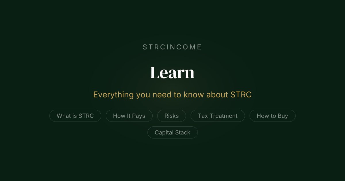Are STRC Dividends Taxable? Return of Capital Tax Treatment Explained ...